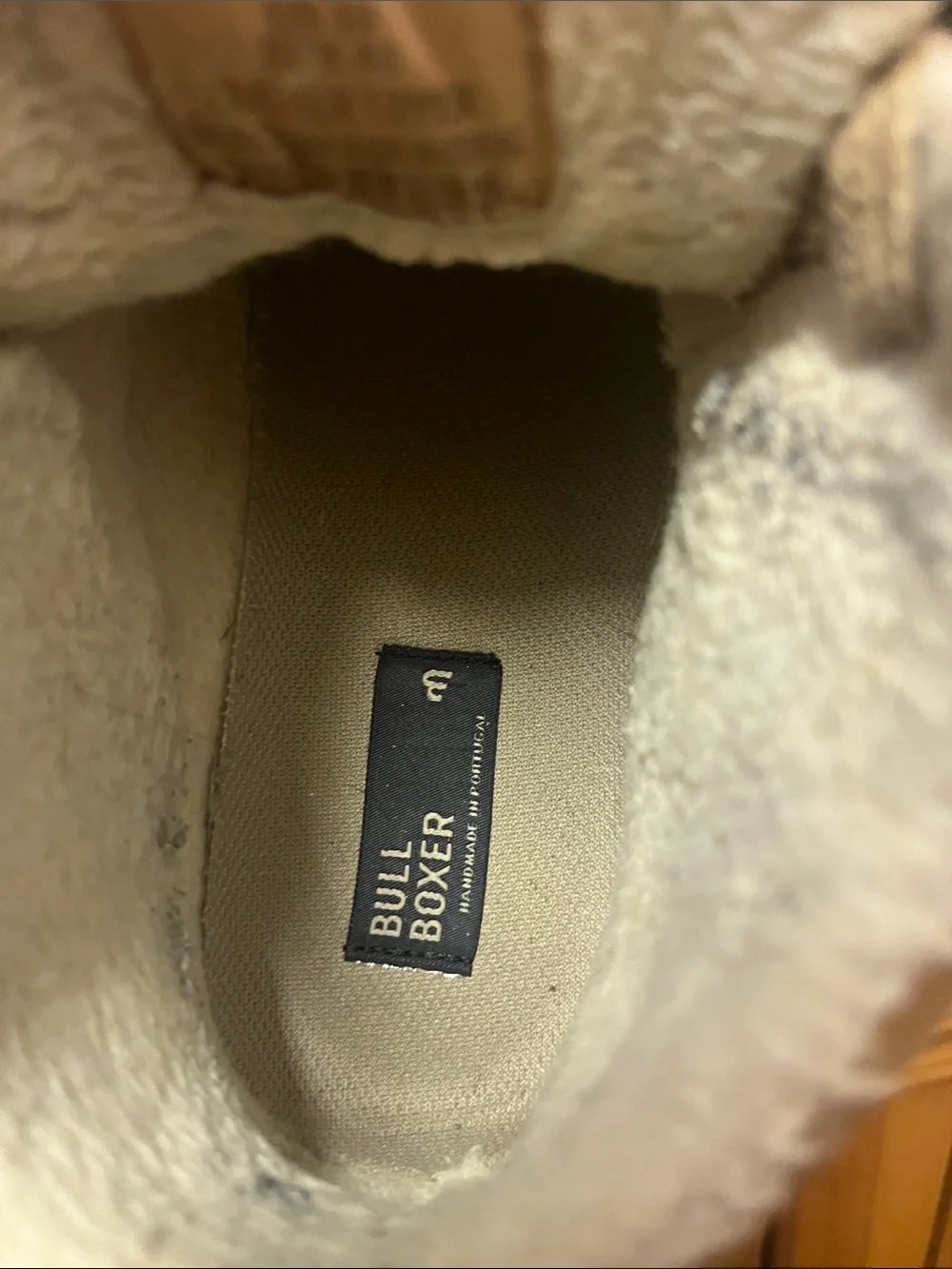 Bull Boxer Shearling-Lined High Top Sneaker